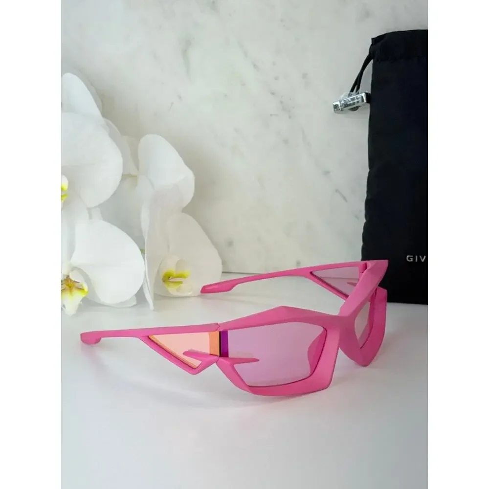 NEW Givenchy GV40049I Cut Mask Pink Mirror Sunglasses